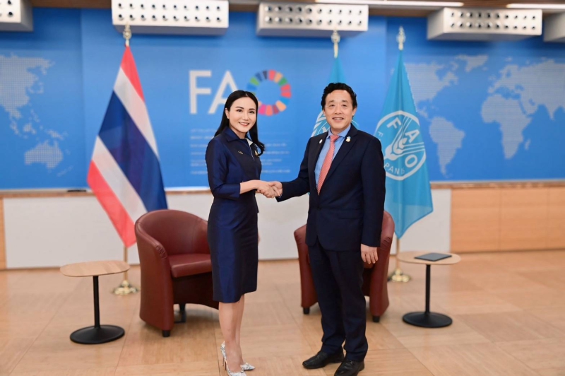 “รมว.นฤมล” เผย “ผอ.ใหญ่ FAO” พร้อมสนับสนุนไทยเป็นเจ้าภาพจัดประชุมนานาชาติว่าด้วยการจัดการทรัพยากรดิน...