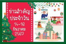 สรุปข่าวด้านการเกษตรที่สำคัญประจำวันที่ 14-16 ธันวาคม 2567