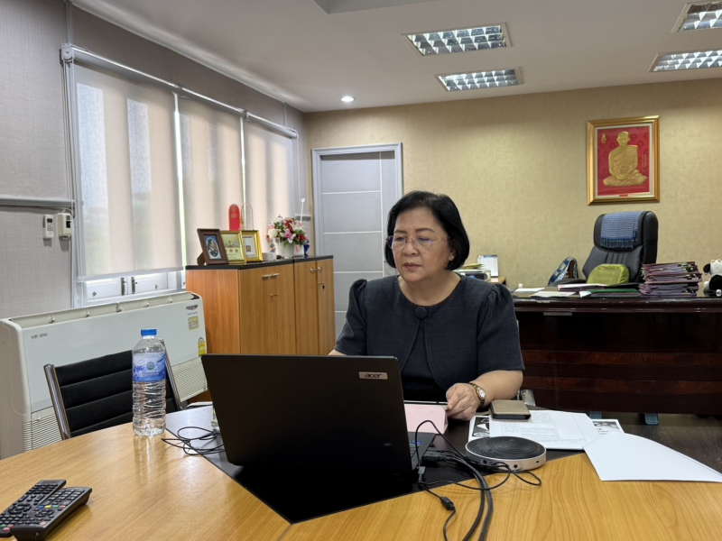 รองปลัดทัศนีย์เข้าร่วมการประชุมคณะกรรมการสำนักงานพิพิธภัณฑ์เกษตรเฉลิมพระเกียรติพระบาทสมเด็จพระเจ้าอยู่หัว