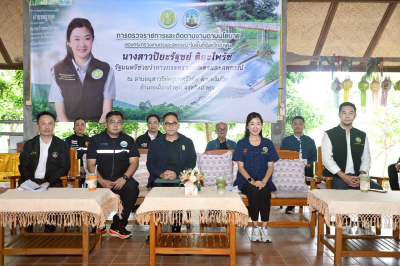 “รมช.ปิยะรัฐชย์”ติดตามฝายพญาอุตยกระดับบริหารจัดการน้ำลำพูน