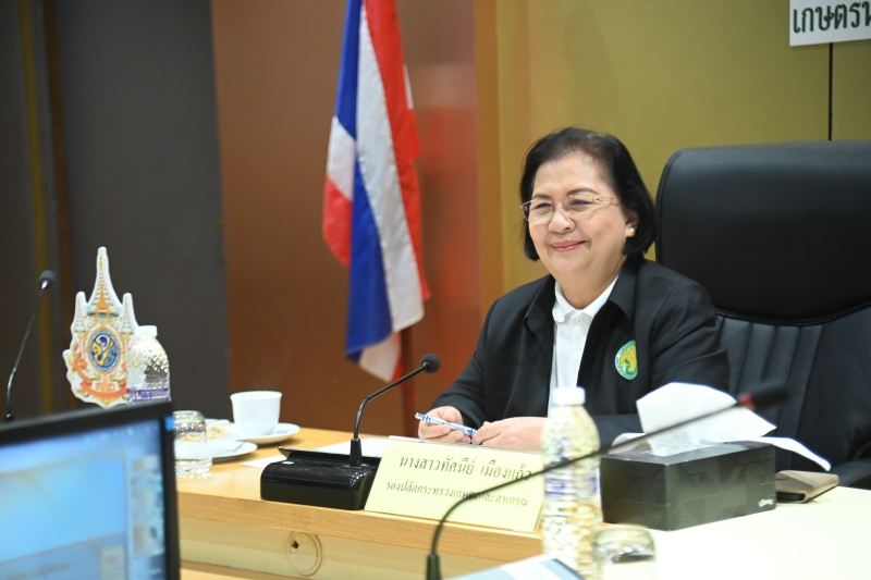 รองปลัดทัศนีย์เป็นประธานการประชุมคณะกรรมการกำกับการประเมินผลการปฏิบัติราชการของส่วนราชการในกระทรวงเกษตรและสหกรณ์