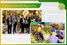 สรุปข่าวด้านการเกษตรที่สำคัญประจำวันที่