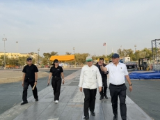 ปลัดเกษตรฯลงพื้นที่ตรวจเยี่ยมการเตรียมความพร้อมสถานที่จัดงานพระราชพิธีพืชมงคลจรดพระนังคัลแรกนาขวัญ