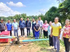 ผู้ช่วยรมต.เกษตรฯลงพื้นที่ยโสธรสำรวจจุดสร้างสถานีกระจายน้ำบ้านติ้ว